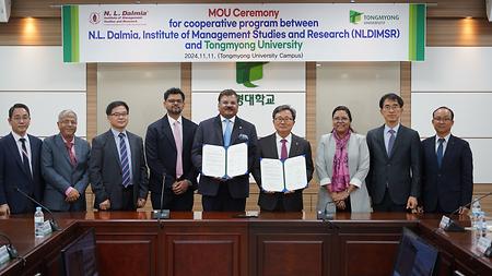 2024년 11월 11일(월) 인도N.L.Dalma 대학 총장단 방문 